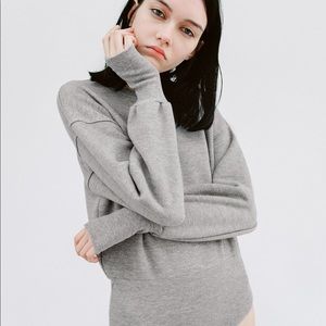 NWT Zara Sweatshirt Bodysuit